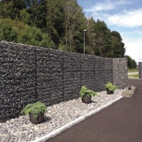 Clôture gabion Zenturo super Betafence (pose)